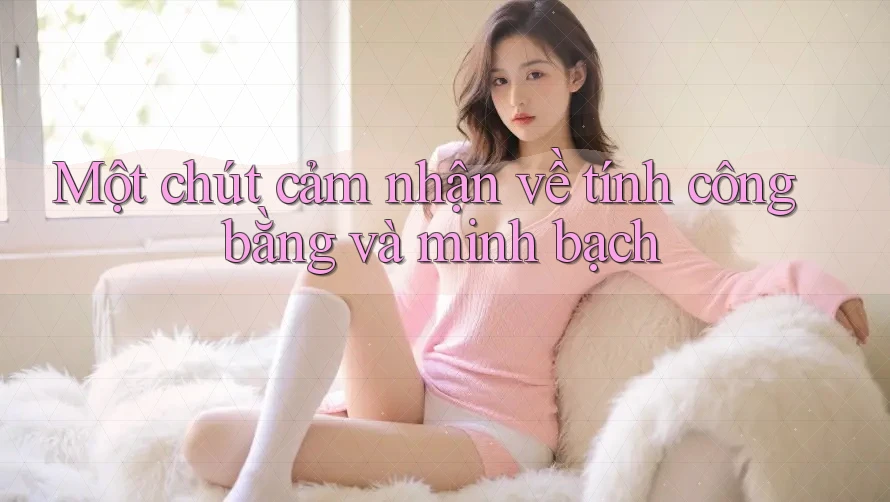 Một chút cảm nhận về tính công bằng và minh bạch