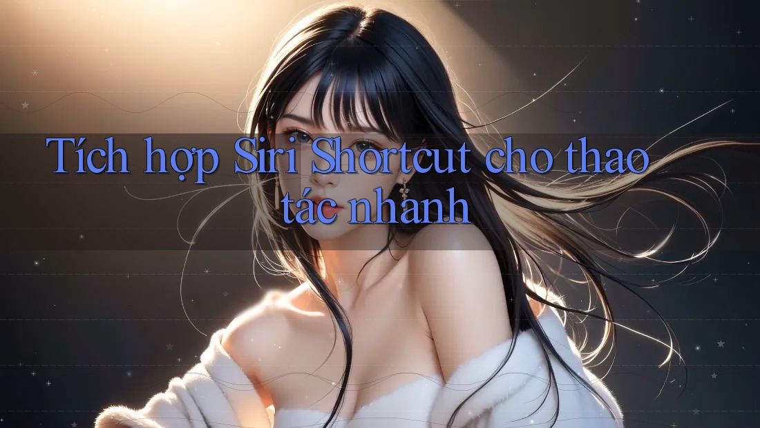 Tích hợp Siri Shortcut cho thao tác nhanh